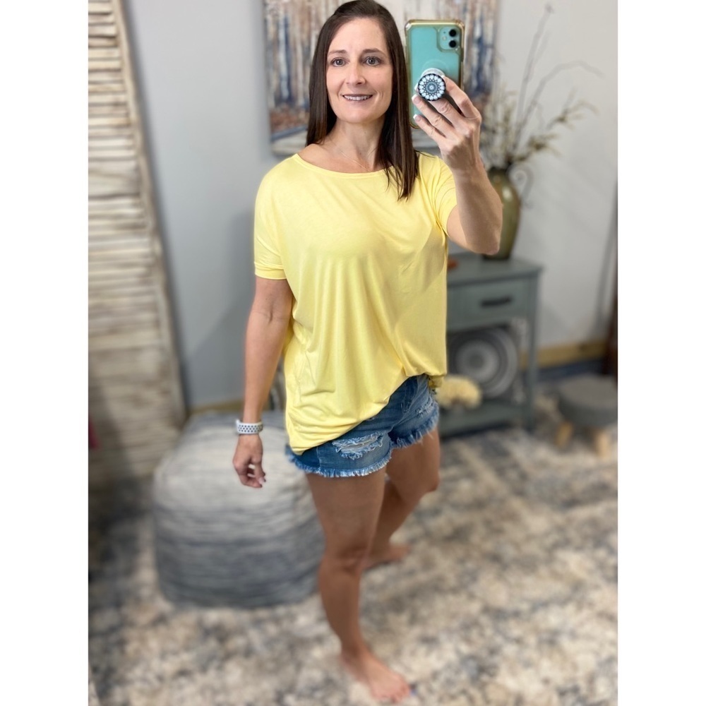 ❤️‍🔥PIKO 1988 Dolman Tunic Top Yellow 0114